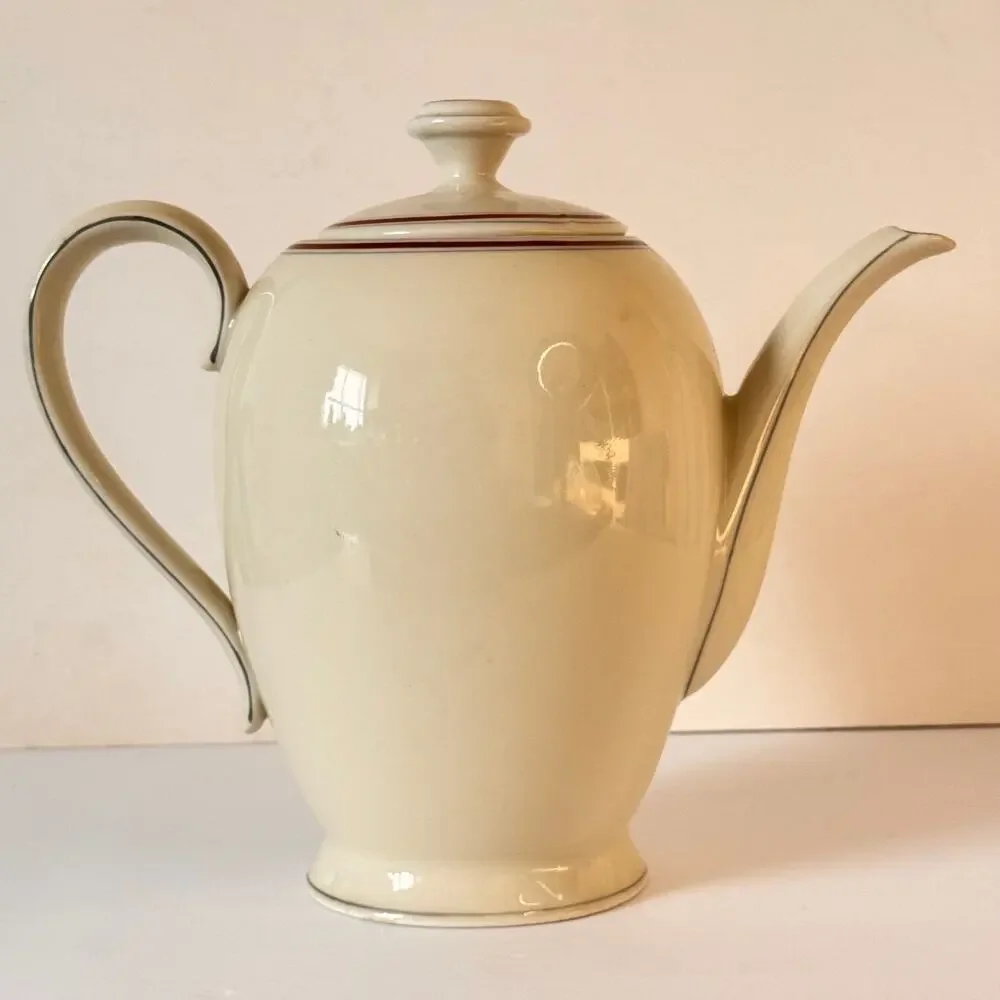 Edelstein Bavaria Ceramic Tea Pot Minimalist Atomic Mid Century Modern Germany